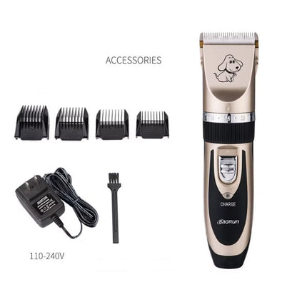 Baorun P2 Professional Rechargeable Electric Hair Clipper for Dogs and Cats with LCD Screen