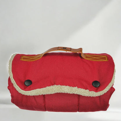 Roll up Travel Dog Mat, Handmade Cotton, Stain & Water Repellent
